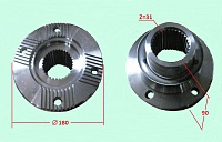 картинка Фланец 180х4х90 31 шлиц AZ9981320110,81.39115.0175 Шакман, Дулан/Sinotruk Howo от магазина Dulan.tj