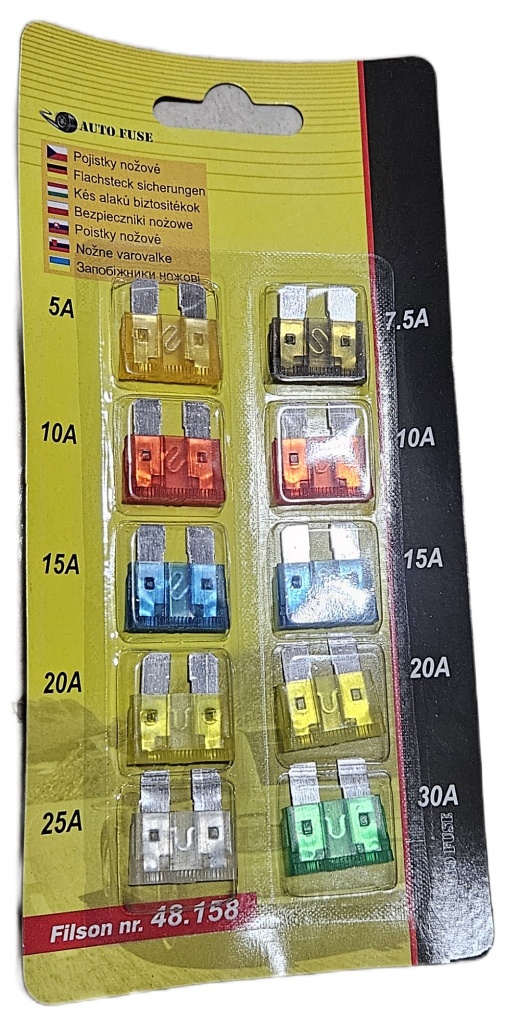 картинка Набор предохранителей автомобильных от магазина Dulan.tj